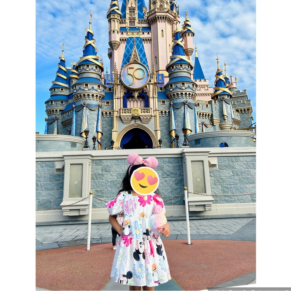 Toddler Girl Disney Mini Dress | Disney Friends | Bow Tie Back